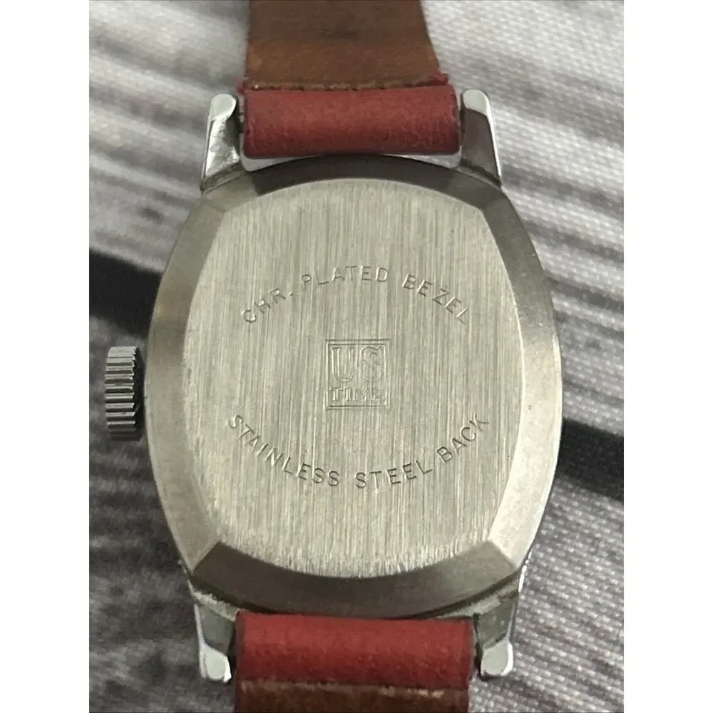 Vintage 1950’s Mickey Mouse Chrome Plated Bezel Wind Watch
